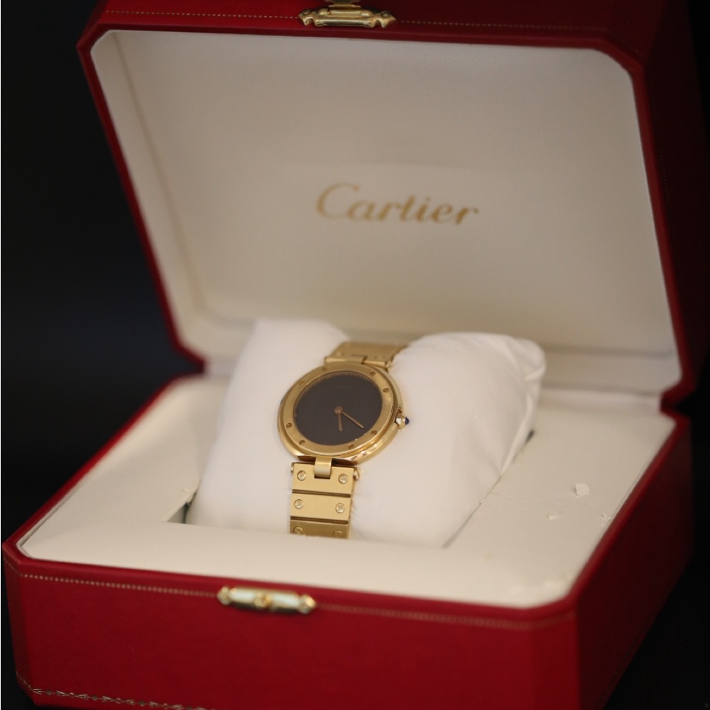 Cartier Santos Ronde yellow gold watch